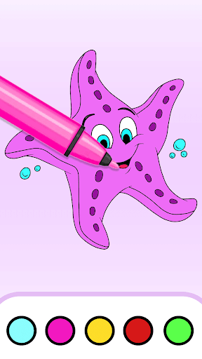 Starfish Coloring Screen 3