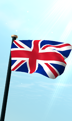 Android application UK Flag 3D Free Live Wallpaper screenshort