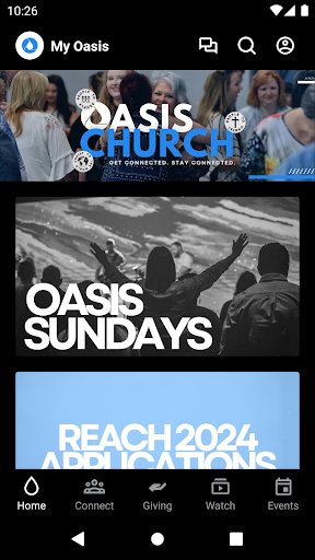 Android application My Oasis Church screenshort