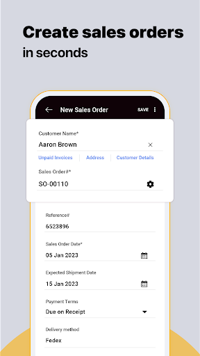 Screenshot of Inventory Management App -Zoho