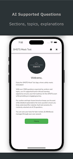 SMSTS Mock Test - AI Training Screen 2