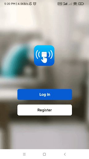 Android application Kinetic switch screenshort