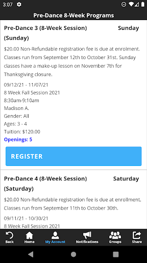 Performance Dance Academy Screen 3