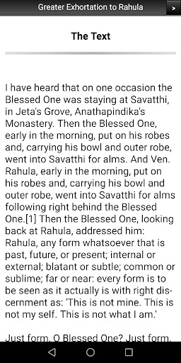 Greater Exhortation to Rahula Screen 2