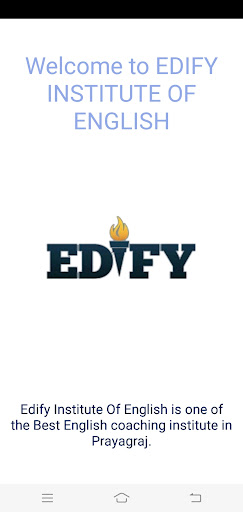 Android application Edify Institute Of English screenshort