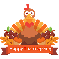Happy Thanksgiving Day Stickers
