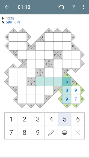 Kakuro (Cross Sums) - Classic Puzzle Game  screenshots 1