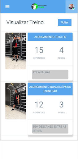 Android application PersonalMais screenshort