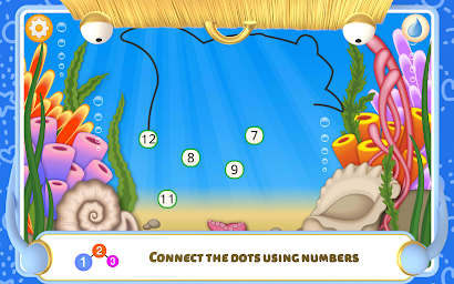 Ocean Dot-to-Dot Coloring - Screenshot Image
