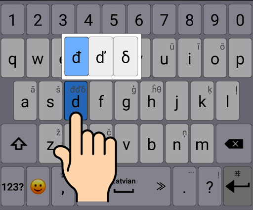 Latvian / AppsTech Keyboards Screen 2
