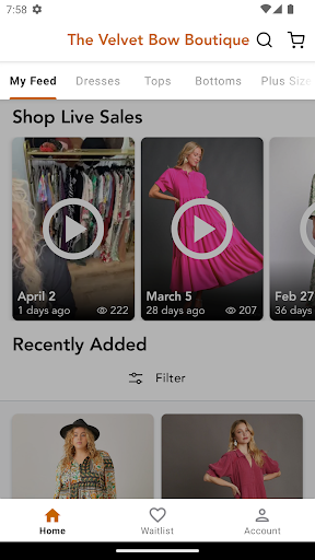 Screenshot of The Velvet Bow Boutique
