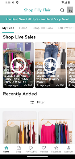 Screenshot of Shop Filly Flair