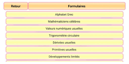 Maths MPSI (CPGE) Screen 2