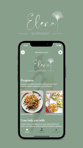 Elena Nutritionist Screen 2