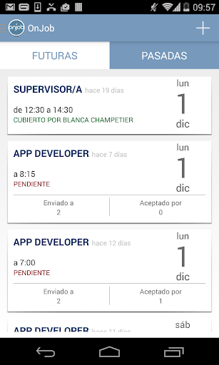 OnJob Screen 2