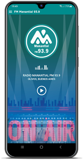 Android application Manantial 93.9 FM screenshort