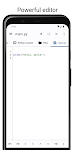 screenshot of PyCode - ide for python