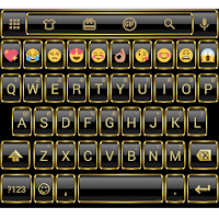 Frame Gold Emoji Keyboard