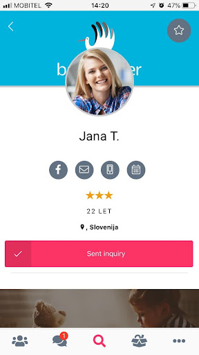 Android application MyNanny screenshort