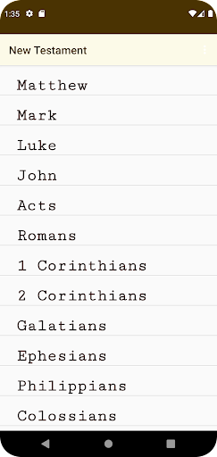 Android application Bible (new testament) (audio) screenshort