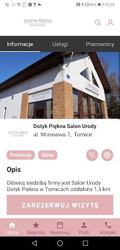 Android application Dotyk Piękna screenshort