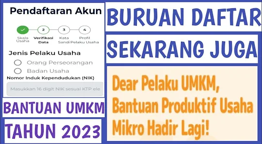 Cara Daftar UMKM Online 2023