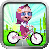 Masha bike adventure world icon