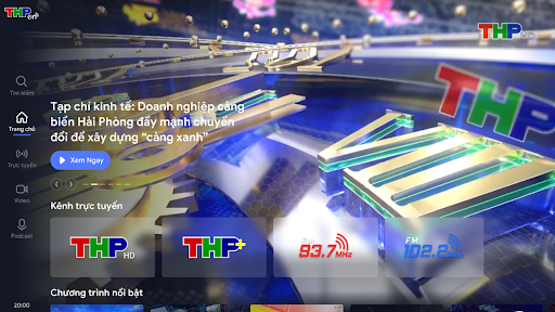 Android application THP On cho Android TV screenshort