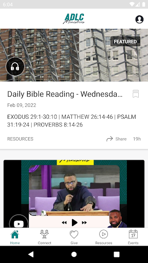 Android application ADLC Ministries screenshort