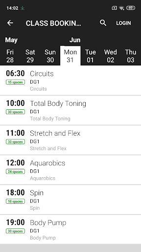 Android application CLUB DG screenshort