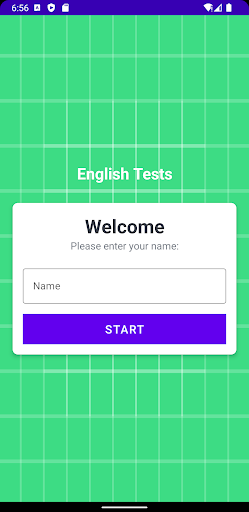 Android application English Tests screenshort