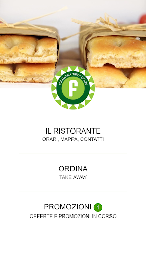 Android application Focacceria Tipica Ligure screenshort