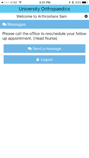 Arthroshare Health Survey Screen 2