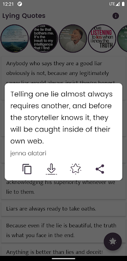 Lying Quotes and Sayings Screen 2