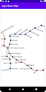 Agra Metro Map