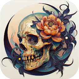 Dark Skeleton Color by number Mod Apk
