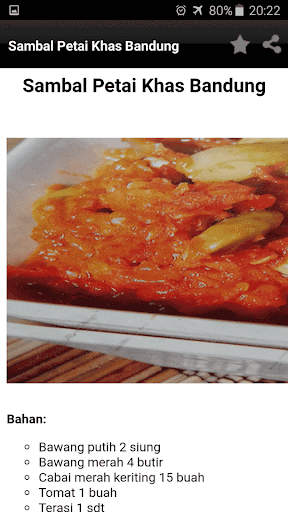 Resep Sambal Spesial