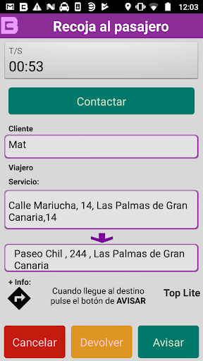 Libercab (conductor) Screen 3