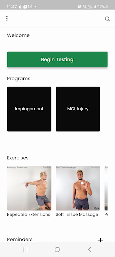 Android application BJJ Physio App screenshort