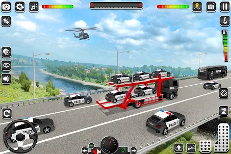 US Police Car Transport Game