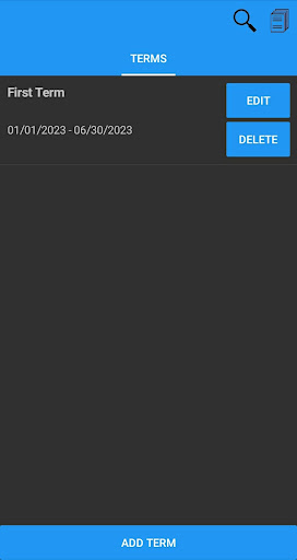 Android application EdTrack screenshort
