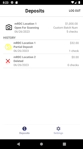 Mobile Remote Deposit Complete Screen 2