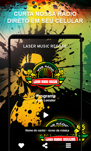 Android application Laser Music Reggae screenshort