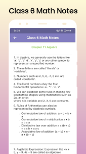 Class 6 Math Notes