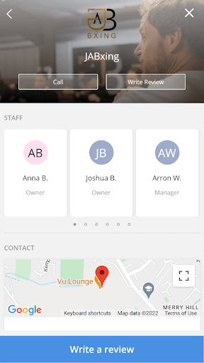 Android application JABxing screenshort