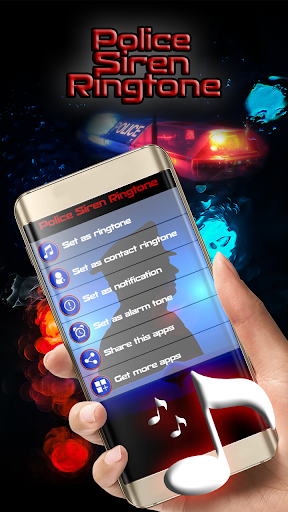 Android application Police Siren Ringtone screenshort
