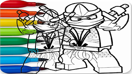 Android application Coloring Ninja Go Book screenshort