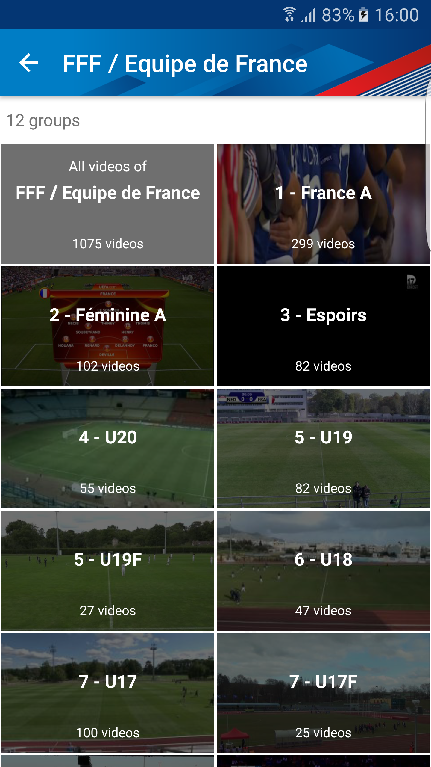 Android application FFF Video screenshort