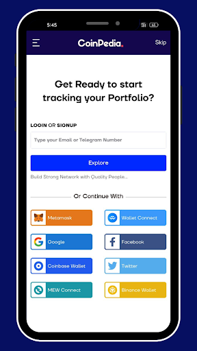 Android application Coinpedia screenshort
