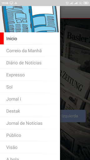 Android application Prensa de Portugal screenshort